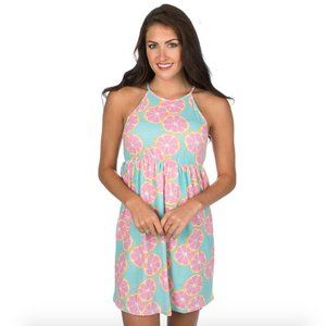 NWT! NEW LAUREN JAMES EMILY MAIN SQUEEZE GRAPEFRUIT PRINT DRESS WOMENS SIZE XS